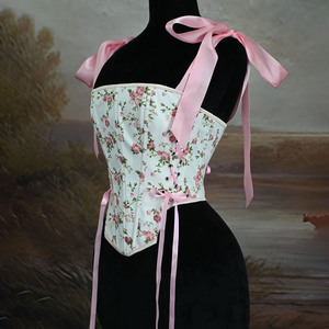 2025 nouvelles dames <span class=keywords><strong>petit</strong></span> Floral Fishbone Corset Satin Spandex 3D motif sans couture <span class=keywords><strong>haut</strong></span> Corset <span class=keywords><strong>Bustier</strong></span> avec dos cravates tailles 3XL 4XL - Product Image 6
