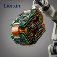 Capteur de robot Lierxin LEX-ROBOT-RFX, PCB rigide-flexible multicouche personnalisé, haute température de cuisson (Tg) FR4/Polyimide, intégration tactile, force, IMU, vision