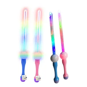 QS Hot Selling Kids Outdoor Toys Bright LED Continuous Bubble Sword 11Light Giant Soap Light-up Bubble Sword For Kids