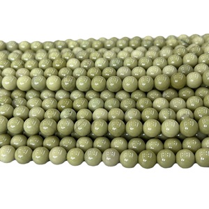 ลูกปัดอะลาชานสีอะโวคาโดธรรมชาติจาก <span class=keywords><strong>JoJo</strong></span> Wholesale Fine Accessories ทรงกลมเจียระไนแบบเหลี่ยมคม ขนาด 8 มม. ลูกปัดอาเกตเปลี่ยนสีได้แบบกึ่งสำเร็จรูป - Product Image 5