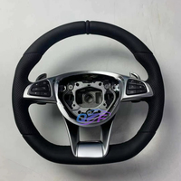 Volant en cuir Alcantara de haute qualité avec fibre de carbone pour Mercedes-Benz W203 W204 W205 W212 W213 CLS W218 W222 C300 AMG