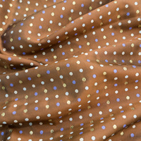 Tissu jacquard en polyester à motif à pois brillant, fil métallique teint, nouvelle mode YY pour vêtements féminins