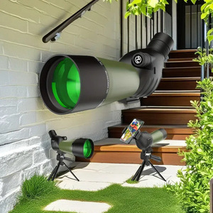 Suncore 25-75x60mm Zoom Birdwatching Scope High Definition Adjustable <b>Tripod</b> Mount Green Optics - Product Image 2