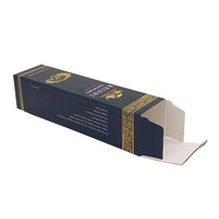 Boîte en papier enduit avec impression de conception personnalisée feuille d'or UV estampage Crème pour le visage de luxe Sérum Lotion pour soins de la peau Emballage en bouteille