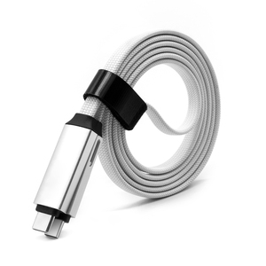 كابل USB مبتكر 3 في 1 بطول 100 سم أسود اللون بقوة 3 أمبير و60 واط مع شعار مخصص، شاحن من النوع C لهاتف آيفون 17 - Product Image 3