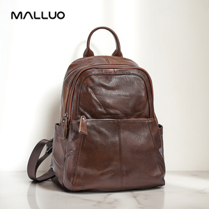 Womens Cow Genuine Leather Bag Ladies Casual Cowhide Retro Bags Female Fashion Luxury <strong>Design</strong> <strong>Backpacks</strong> Woman High Quality New - Product Image 2