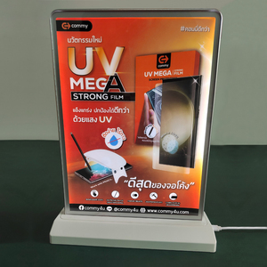 Tùy chỉnh A4 hai mặt LED menu ánh sáng hộp có thể sạc lại truy cập máy tính để bàn bảng đứng nhôm poster hình chữ nhật cho quảng cáo - Product Image 5