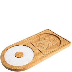 Bandeja de madera para condimentos de cócteles, contenedor de especias de bambú y madera, bandeja de almacenamiento con borde para sal, taza de sal para barman, recipiente para azúcar - Product Image 5