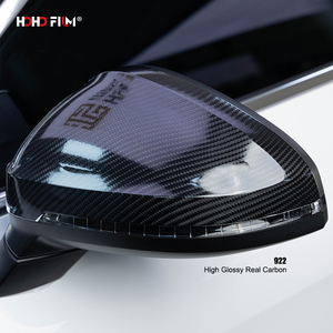 HOHOFILM Rollo de Vinilo <span class=keywords><strong>Adhesivo</strong></span> para Automóviles de 1.52x16m, Color Negro, con Liberación de Burbujas, Autoadhesivo, <span class=keywords><strong>Fibra</strong></span> de <span class=keywords><strong>Carbono</strong></span> 6D, Acabado Brillante - Product Image 3