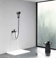 Ensemble de douche mural haut de gamme en laiton, 2 fonctions, monocommande, avec jet cascade pressurisé pour spa, pour maison moderne