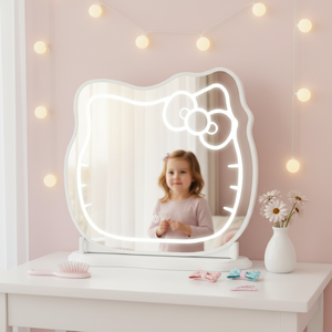 <span class=keywords><strong>Espejo</strong></span> <span class=keywords><strong>de</strong></span> Maquillaje <span class=keywords><strong>LED</strong></span> <span class=keywords><strong>con</strong></span> Diseño <span class=keywords><strong>de</strong></span> <span class=keywords><strong>Hello</strong></span> <span class=keywords><strong>Kitty</strong></span>, <span class=keywords><strong>Espejo</strong></span> <span class=keywords><strong>LED</strong></span> <span class=keywords><strong>con</strong></span> Luces para Dormitorio y Baño, Brillo Personalizable - Product Image 1