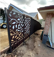 Paravent de jardin commercial en acier inoxydable et alliage d'aluminium découpé au laser sur mesure, haute résistance, anti-décoloration, pour villa