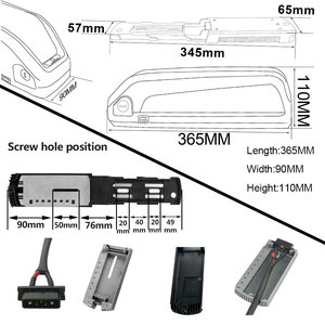 Batterie Hailong rechargeable 36V 48V 52V 13Ah 15Ah 20Ah 21Ah 600W 1000W 1200W pour kit de vélo électrique, vélo électrique - Product Image 3