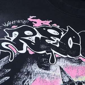 Camiseta de Verano Retro Casual Holgada con Estampado y Agujeros, de Manga Corta, para Hombre y Mujer, Estilo Urbano, Novedad - Product Image 5