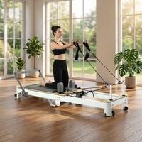 Reformer de Pilates pliable multifonction en aluminium pour la maison, avec design durable et réglable pour l'entraînement corporel, garantie 10 ans - En promotion