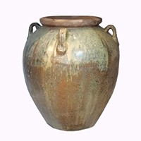 Grand pot en céramique rustique fait main, résistant au gel, pour arbres et fleurs, décoration de jardin et de maison, utilisation en centre commercial