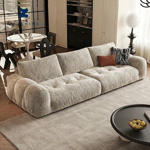 <span class=keywords><strong>Divano</strong></span> a 3 Posti Zayshine in Tessuto, Stile Nordico Moderno di Lusso, Set Modulare a Forma di I per Soggiorno, Villa, Appartamento, Hotel - Product Image 1