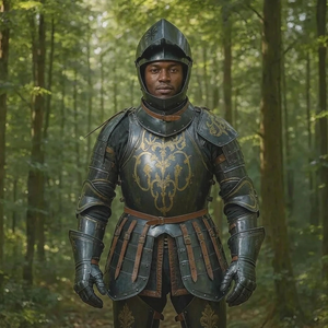 Demi-armure de chevalier médiéval inspirée d'Anton Peffenhauser, costume de guerrier en acier pour bataille ANAS AHMAD - Product Image 1