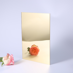 Personnalisé en plastique irrégulière <span class=keywords><strong>taille</strong></span> doré miroir pmma panneau 1mm d'épaisseur goldener spiegel conception d'extrusion boule acrylique feuilles de miroir - Product Image 1