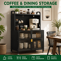 Étagère de cuisine en acier au carbone, grande capacité de charge, 4 niveaux, non pliable, longue, organisateur multifonctionnel pour cuisine
