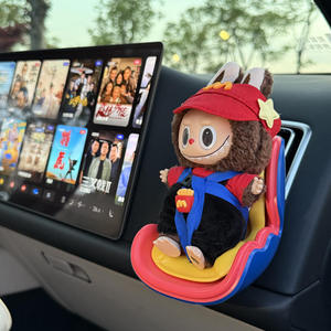 Hotsale LabubuカーシートアクセサリーLabubuぬいぐるみ人形おもちゃ布シートモデル装飾ファッション
