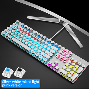 Suitable Waterproof 104Keys <b>Keyboard</b> Rgb Backlight Wired Multimedia Knob Cyan Axis Gaming <b>Keyboard</b> Mechanical - Product Image 6