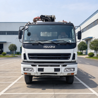 Camion pompe à béton d'occasion Zoo-mlion, flèche de 38 m, châssis ISUZU, moteur 6WF1A 265 kW, 6x4, 28,6 tonnes, pour le coulage de béton dans les petits bâtiments