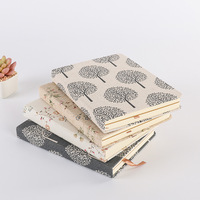 Buku Catatan Jurnal Hadiah Kustom dengan Sampul Keras Berbahan Linen, Cetak Digital Deboss Kupu-kupu, Logo Kustom, dan Jilid Termal Bonvada