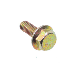 Hex <b>Flange</b> Head <b>Bolt</b> M6x16mm Class 8.8 Zinc Plated Carbon Steel For Automotive And Motorcycle Parts - Product Image 2