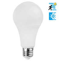 Bombilla led E26/E27, 7W/9W/12W, con Sensor de movimiento activado por movimiento, para interior y exterior, de aluminio