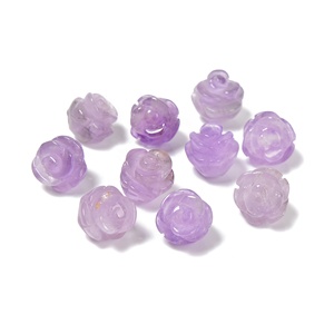 Perline di Cristallo di Quarzo Rosa Chiaro e <span class=keywords><strong>Pietra</strong></span> di <span class=keywords><strong>Diaspro</strong></span> <span class=keywords><strong>Rosso</strong></span> a Forma di Fiore per Creazione di Gioielli - Product Image 5