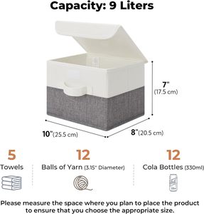 Modern Memory Keepsake Clothing Storage Box Fabric Storage <b>Bins</b> <b>with</b> <b>Lid</b> - Product Image 3