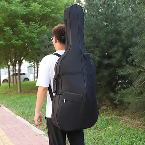 Estuche Oxford para violonchelo resistente al agua, bolso grueso para violonchelo de doble hombro, tamaños 1/8 1/4 1/2 3/4 4/4, órgano electrónico con lazo para libros - Product Image 6