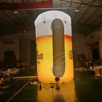 Tasse de bouteille de bière gonflable géante personnalisée ballon de plongée pour l'événement de l'Oktoberfest et les décorations d'arc