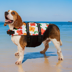 Grand <span class=keywords><strong>chien</strong></span> en plein air Ripstop sauvetage réglable vêtements Oxford tissu imperméable chiens de compagnie sûr gilet de sauvetage pour animaux de compagnie gilet pour la natation - Product Image 4