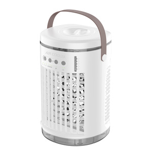 Air <b>Cooler</b> <b>Mini</b> Portable USB Desktop Cooling Fan Touch Control Brushless Motor Low Noise 40 Db Ivory White - Product Image 2
