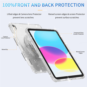 Luxus-Glitzer-Clear-Kids-<span class=keywords><strong>Tablet</strong></span>-Hülle für iPad 11 Grad Drehständer <span class=keywords><strong>Tablet</strong></span> stoßfeste Hülle für iPad <span class=keywords><strong>10</strong></span> <span class=keywords><strong>10</strong></span>.2 <span class=keywords><strong>10</strong></span>.9 <span class=keywords><strong>Tablet</strong></span>-Hülle - Product Image 2