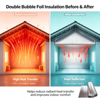 Materiales de Aislamiento Térmico, Lámina de Aluminio Ignífuga y Resistente a la Humedad para Techos de Almacenes y Casas
