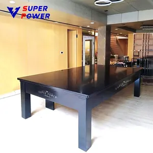 The most popular pool table 2-in-1 solid wood dining table for family use