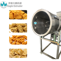 Machine de saupoudrage quantitative automatique à double rouleau pour bâtonnets de maïs / chips de crevettes, fonctionnement continu
