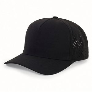 Casquette de baseball personnalisée en gros à 5 panneaux, perforée au laser, haute visibilité, avec porte-t-shirt, imperméable, personnalisable - Product Image 6
