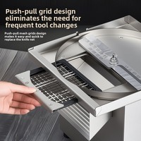 300kg/u Wortelsnijder Wolf Tooth Aardappelsnijder Multifunctionele 5-in-1 Elektrische Fruit- en Groentesnijmachine voor de Keuken