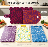 Planche à découper en plastique UPE personnalisée en usine, planche à découper pour fruits de qualité alimentaire, antidérapante et résistante à l'usure, vente en gros OEM