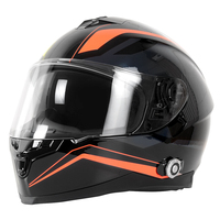 Casque Modulable Relevable Certifié DOT pour Moto avec Intercom Bluetooth 4.1+EDR, Visière Pare-Soleil et Radio FM