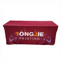 Nappe publicitaire personnalisée en polyester Oxford imprimée numériquement avec des images vives pour banquets