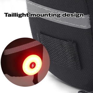 SAHOO – sac <span class=keywords><strong>de</strong></span> <span class=keywords><strong>selle</strong></span> <span class=keywords><strong>de</strong></span> vélo étanche, 1,2 l, sac <span class=keywords><strong>de</strong></span> siège en PU, portable, détachable, Velcro, léger, bande réfléchissante pour outil <span class=keywords><strong>de</strong></span> réparation - Product Image 5