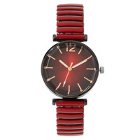 Montre à quartz pour étudiantes la plus vendue, cadran marqué et bracelet élastique