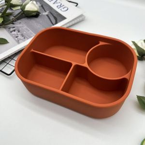 OEM ODM Nouvelle Boîte à Lunch en Silicone de Qualité Alimentaire Vente en Gros Boîte de Rangement Fraîche avec Chauffage au Micro-ondes Compartiment Scellé Boîte à Lunch Bento - Product Image 5