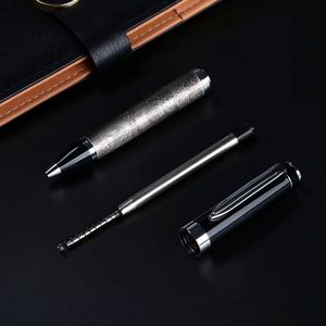 Large Map Pattern High Quality Metal Ballpoint <b>Pen</b> with logo Business Signature Metal <b>Pen</b> Black Suitable for Brand Promotion - Product Image 3
