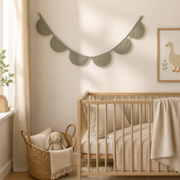 Guirlande de Bannière Bébé en Coton Double Gaze Premium, Souple et Respirante, Décoration de Crèche, Drapeau Pennant, Anniversaire, Couleur Personnalisée, OEM ODM
